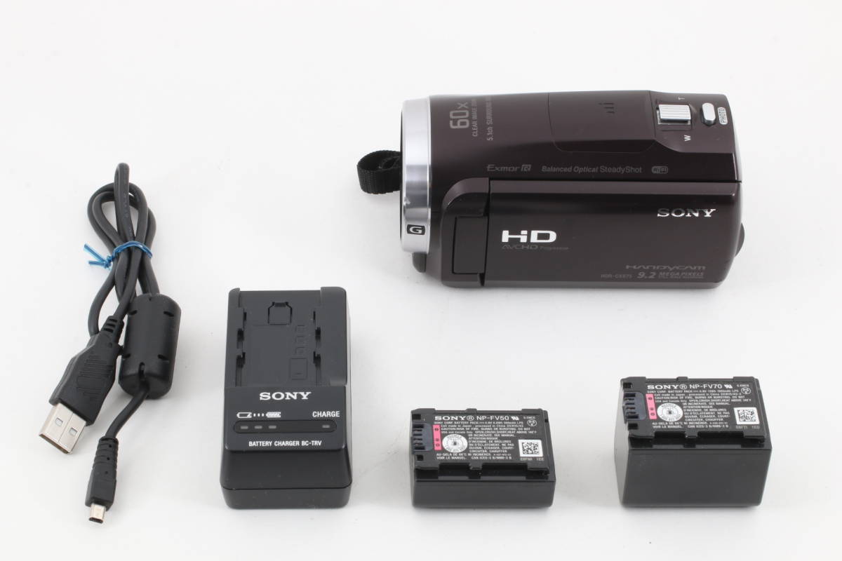 品質のいい SONY HDR-CX675ホワイトビデオカメラ ビデオカメラ - www