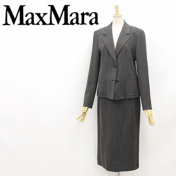 ヤフオク! - 白タグ◇Max Mara/マックスマーラ ウール 1釦 ロ...