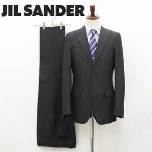 ◆JIL SANDER ジル サンダー 1釦 セットアップ スーツ チャコール 48