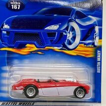 【未開封/送料230円】Hot Wheels 2001 No.167 AUSTIN HEALEY / ホットウィール オースティン ヒーレー 赤白 ２トーン HTW2205-167 2/3_画像1