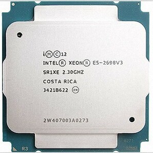 2個セット Intel Xeon E5-2698 v3 SR1XE 16C 2.3GHz 40MB 135W LGA2011-3 DDR4-2133の画像1