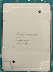 Intel Xeon Gold 6126 SR3B3 12C 2.6GHz 3.3/3.7GHz 19.25MB 125W LGA3647 DDR4-2666