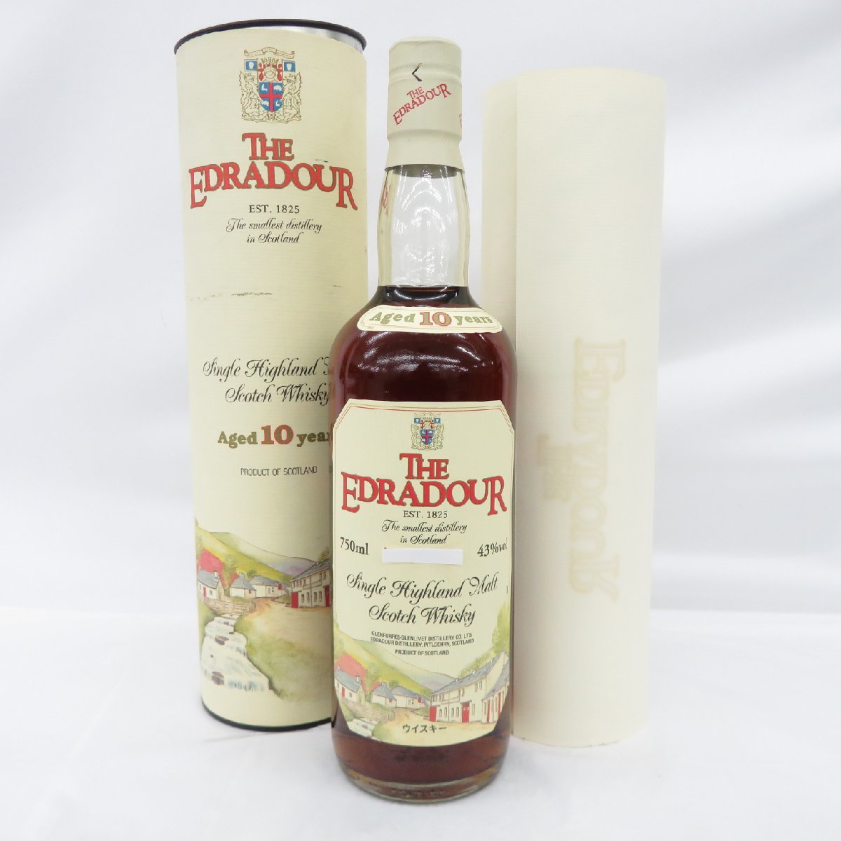 エドラダワー 10年 旧ボトル 1000ml エドラダワー 10年 ミニチュアボトル