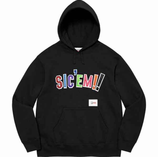 【新品 未使用 送料無料】Supreme 21AW WTAPS SIC'EM! HOODED SWEATSHIRT box シュプリーム ダブルタップス フーディー Lサイズ L