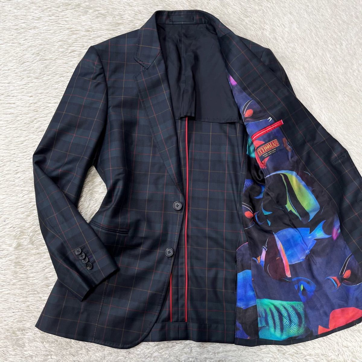 Paul Smith×英国MOON社 ガンクラブチェック ジャケット L