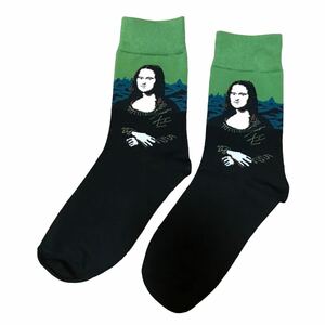 2000円以上送料無料！モナリザ☆絵画柄ソックス　23〜26cm【メンズ】【レディース】wishbone_socks 男女兼用