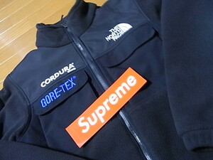 【美品】★S★　Supreme The North Face Expedition Fleece Jacket　GORE-TEX CORDURA フリース ジャケット 黒/black