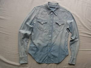 RALPH LAUREN Ralph Lauren bleach processing western shirt size 4