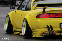 S14 SILVIA 後期 326POWER NEWブランド【ブリWIDE】REAR OVER FENDER(リア) 14シルビア 人気商品！日産！程よくWIDE! 即決!_画像5