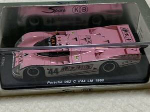 spark 1/43 国際貿易別注　ポルシェ962C　#44　LM1990　伊太利屋　used 良品