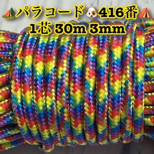 ☆★パラコード ★☆１芯 ３０m ３mm☆★４１６番★手芸とアウトドアなど用