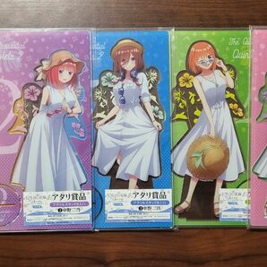 五等分の花嫁 一花、ニ乃、三玖、四葉、五月 あたり付缶バッジ アクリルスタンド