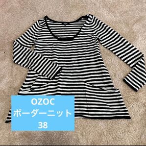 OZOC ボーダーカットソー ボーダー 38