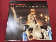 希少☆マドンナ madonna LP レコード don't cry for me argentina 1996 1997 miami dub mix アナログ盤　クラブ　ハウス　DJ レア_画像1