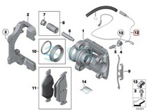 BMW E84 X1 リア ブレーキパッドセンサー 18i 20i 25i 28i 34356792565 出荷締切18時_画像2