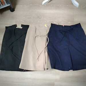 [ beautiful goods : have been cleaned ] simple culotte skirt * total 3 point set set sale!!20230203-G-ay4