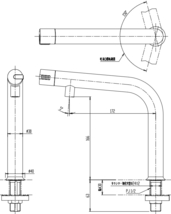 LIXIL・INAX(リクシル・イナックス)　電気温水器専用水栓金具　熱湯用単水栓　台付タイプ　SF-WCH120_画像2