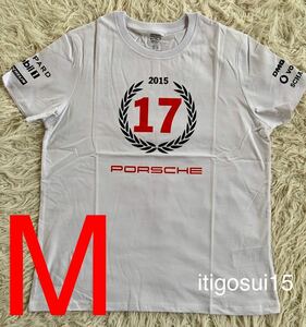 ★【未使用】ポルシェ PORSCHE★半袖 Tシャツ EU Mサイズ★919ハイブリッド 17 WEC ルマン マーク・ウェバー★ driver's selection