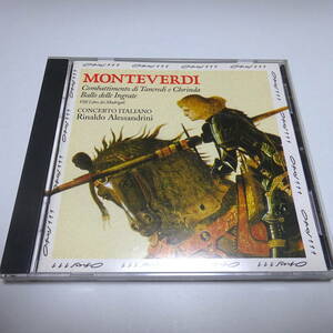 輸入盤/Opus111「モンテヴェルディ：マドリガーレ集2（タンクレディとクロリンダの戦い）」アレッサンドリーニ/コンチェルト・イタリアーノ
