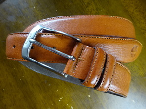 *Timberland* almost dead stock goods *ITALY made leather belt *USED beautiful goods!XL