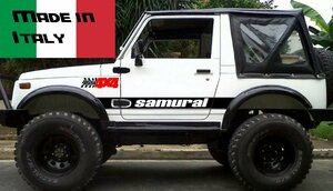 グラフィック デカール 車体用 / スズキ ジムニー SJ30JA11 JB31 JA12 JA22 / サイド ライン Samurai 4x4 タイヤ マーク