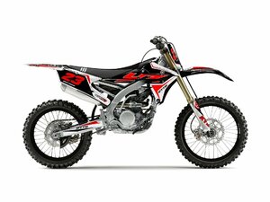 グラフィック デカール 車体用 / ヤマハ YZ250F YZF250 (14-18) YZ450F YZF450 (14-17) / Black Red 黒赤