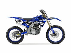 グラフィック デカール車体用 /ヤマハ YZ250F YZF250 (14-18) YZ450F YZF450 (14-17) / Blue 青白黒