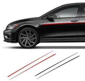 グラフィック デカール 車体用 / フォルクスワーゲン VW ゴルフ７ 2017-2019 / サイド ストライプ 左右セット