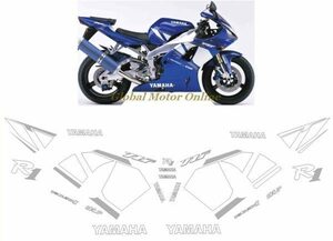 グラフィック デカール ステッカー 車体用 / ヤマハ YZF-R1 EXUP DELTA BOX 2 2000 (5JJ) レストア