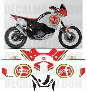 グラフィック デカール / ドゥカティ デザートX Ducati DESERT X 2022- / ラッキー エンデューロ マラソン