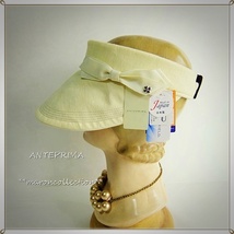 未使用 * アンテプリマ リネン100% 日本製 くるくる収納できる サンバイザー 帽子 * 日傘用１級遮光生地使用 遮光UV遮熱 サマーシールド_画像7