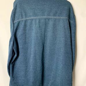 80s USA製 ビンテージ JCペニー オープンカラー ジャケット ポリシャツ オーバーサイズ ウエスタン ジェイシーペニー/シアーズ スタプレの画像3