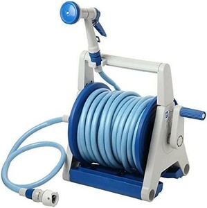 [ new goods free shipping ] Iris o-yama hose reel hyper reel A type HRA-30AGRM gray / blue watering car wash cleaning 