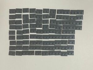 H132　LEGO　新濃灰　バラパーツ　ドアプレート　1 x 2　約94個セット　まとめてセット