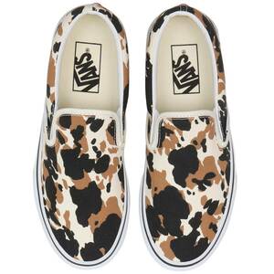 ■バンズ クラシック スリッポン カウマルチカラー オフホワイト/ブラック/ブラウン 新品 29.0cm US11 VANS CLASSIC SLIP-ON VN0A7Q5DMUL