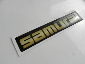 ★高品質◆スズキ JimnyジムニーにサムライSAMURAI◆３Dステッカー/黑×金/JB64W.JB74W/SJ30 JA71 JA11旧車フロント リア /定形発送OK