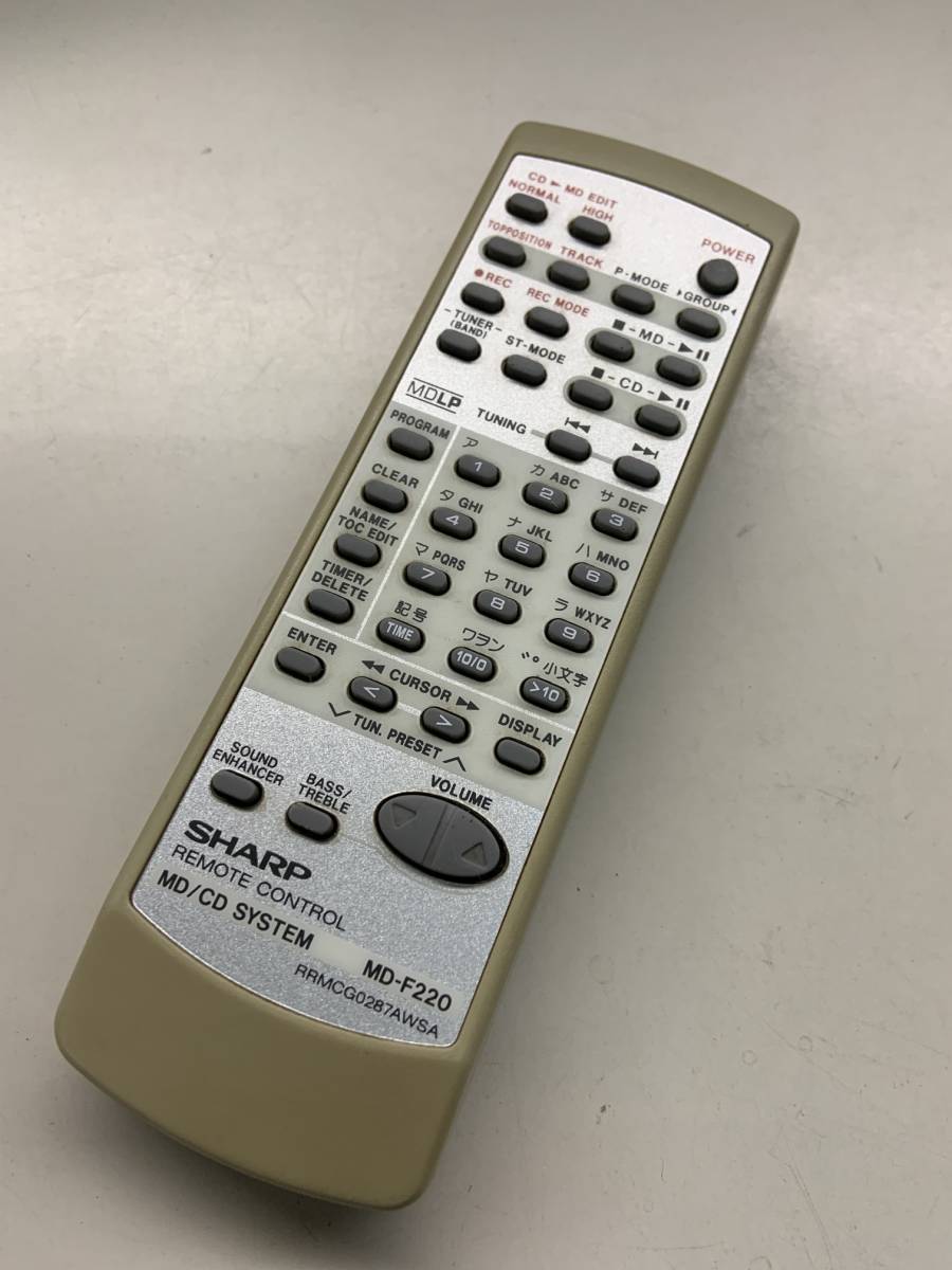 SHARP MD-F220の値段と価格推移は?|28件の売買データからSHARP MD