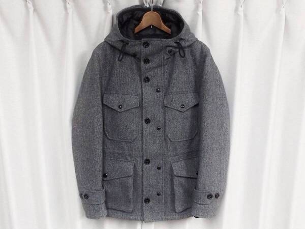 ★富裕層向け販売店限定★MONCLER モンクレール ダウンコート ダウンジャケット WILLIE 国内正規 ヘリンボン ツイード 未使用新品 LEON掲載