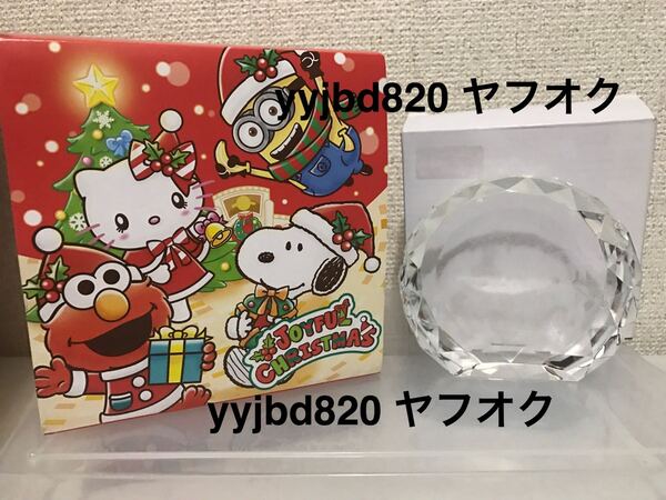 【即決・送料無料】 USJ / ジョイフルクリスマス 2Dクリスタルマジック & LEDライトベース キティ スヌーピー エルモ ミニオン