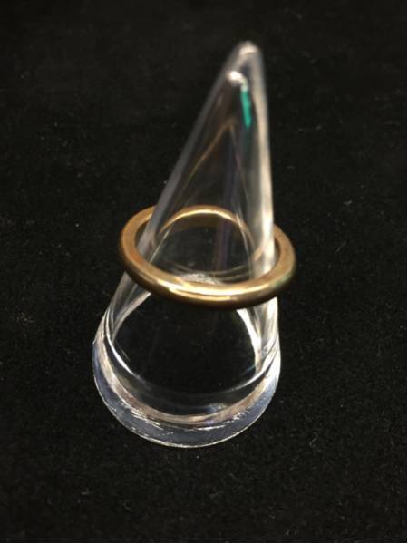 指輪 リング プレーン シンプル ユニセックス 男女兼用 #11号 アクセサリー 小物 中古品【2830】A