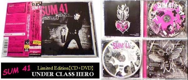 帯付★初回限定 2枚組 CD+DVD アンダークラス・ヒーロー SUM41★日本盤 ボーナス映像収録★UnderclassHero Underclass Hero パンク サム41