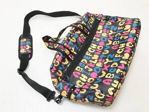 Gladly Gladee*2way/ "мамина сумка" / алфавит принт : наклонный .. портфель * Boston