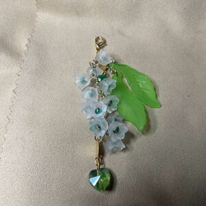 white bell orchid strap # green. Heart 