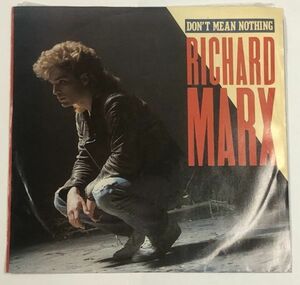 RICHARD MARX / DONT MEAN NOTHING シングルレコード リチャード・マークス
