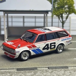 1:64 ミニカー Datsun ダットサン ブルーバード510 ワゴン BRE RED レッド 赤 箱付属 ◆新品送料無料◆ TOY ダイキャスト