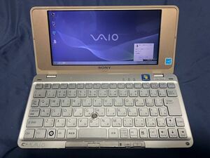 SONY VAIO VGN-P92LS CPU Atom Z550 SSD 128GB メモリー2GB バッテリー及びACアダプター Windows7 pro