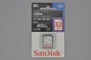 SanDisk製 SDHCカード Ultra UHS-I SDSDUN-032G-J01 32GB 未使用 #23B-062-2