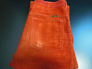 tt3 70'sVINTAGE オリジナルラングラー wrangler コーデュロイパンツ USA製/w29