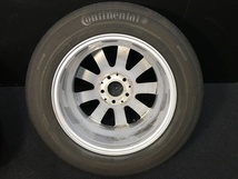 T105 タイヤ コンチネンタル 225/55R16 5分山 16年43週 ホイール ベンツ 16インチ 5穴 7.5J ハブ径73mm セット 4本 送料無料_画像5