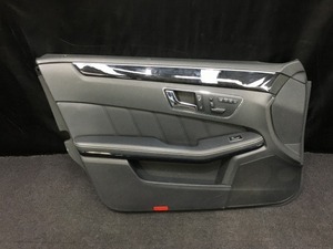 【在庫処分】63 メルセデス ベンツ W212 E350 フロント 助手席側 左 ドア 内張り トリム ハンドル 小物収納 傷汚れ有 212256 AVG AMG S PKG